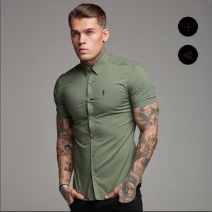 Fathersons Super Slim Khaki Shirt
